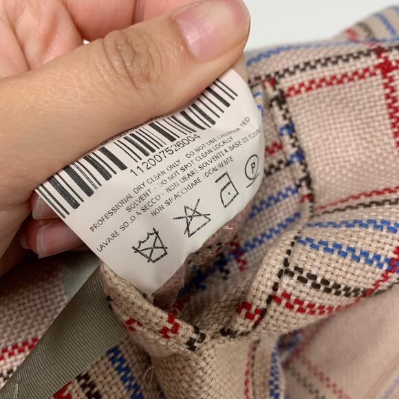 Boglioli Italy Jacket Unstructured Unlined Plaid Blazer Womens 42 IT US 6 - Picture 16 of 16